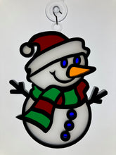 Load image into Gallery viewer, Handcrafted Snowman Sun Catcher