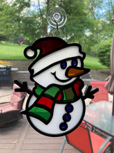 Load image into Gallery viewer, Handcrafted Snowman Sun Catcher