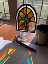 Load image into Gallery viewer, Stained Glass Styled Acrylic Suncatcher with Built-In Picture Frame