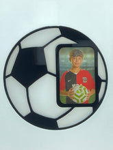 Load image into Gallery viewer, Soccer Suncatcher with Built-In Picture Frame