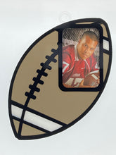 Load image into Gallery viewer, Football Suncatcher with Built-In Picture Frame