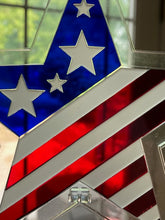 Load image into Gallery viewer, USA Flag in Star Sun Catcher
