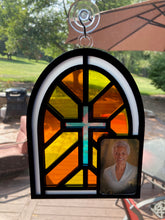 Load image into Gallery viewer, Stained Glass Styled Acrylic Suncatcher with Built-In Picture Frame
