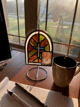 Load image into Gallery viewer, Stained Glass Styled Acrylic Suncatcher with Built-In Picture Frame
