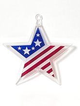 Load image into Gallery viewer, USA Flag in Star Sun Catcher
