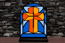 Load image into Gallery viewer, Stained Glass Cross
